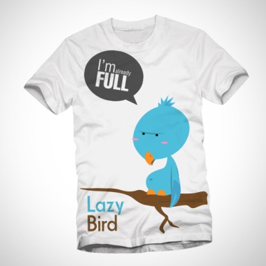 gulali production t-shirt - lazy bird